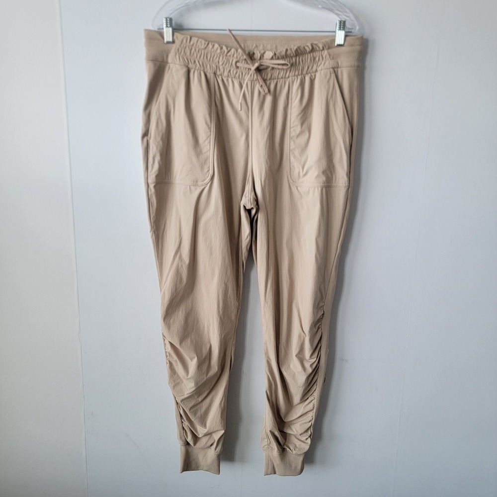 Lululemon women's Beyond The Studio Jogger Size 14 Trench Khaki Color High Rise